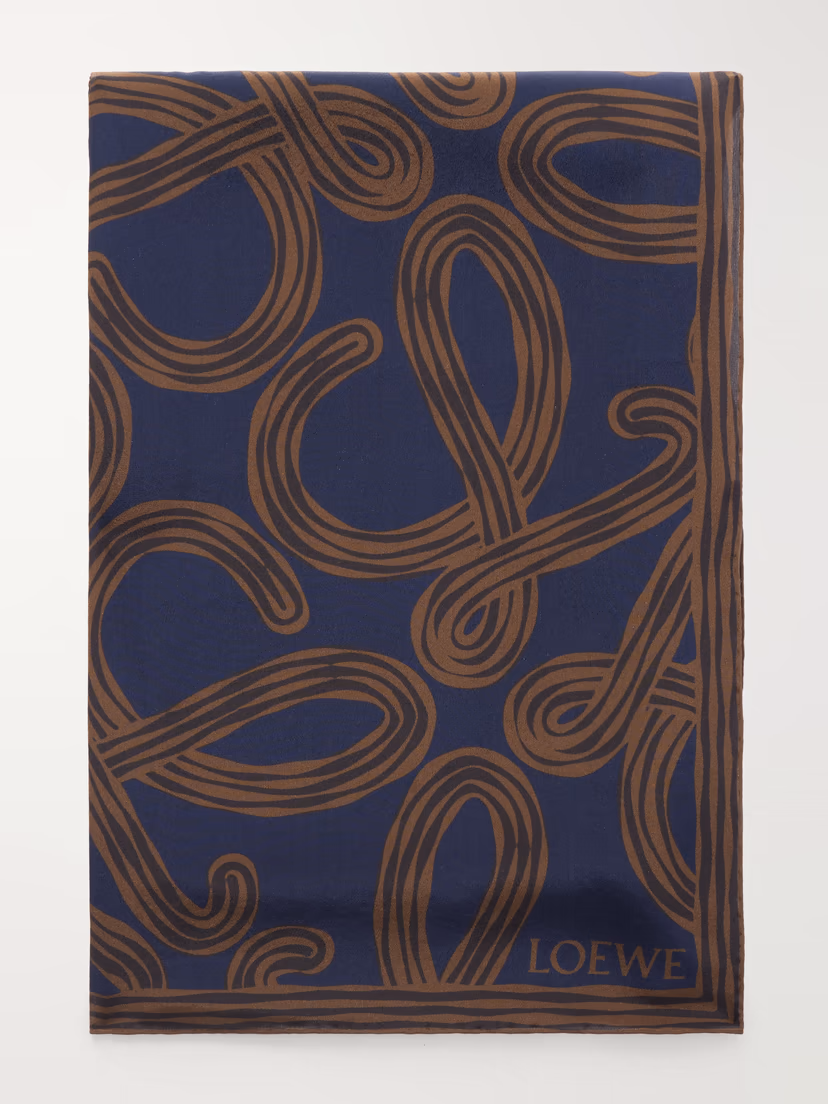 LOEWE + Paula's Ibiza printed silk scarf