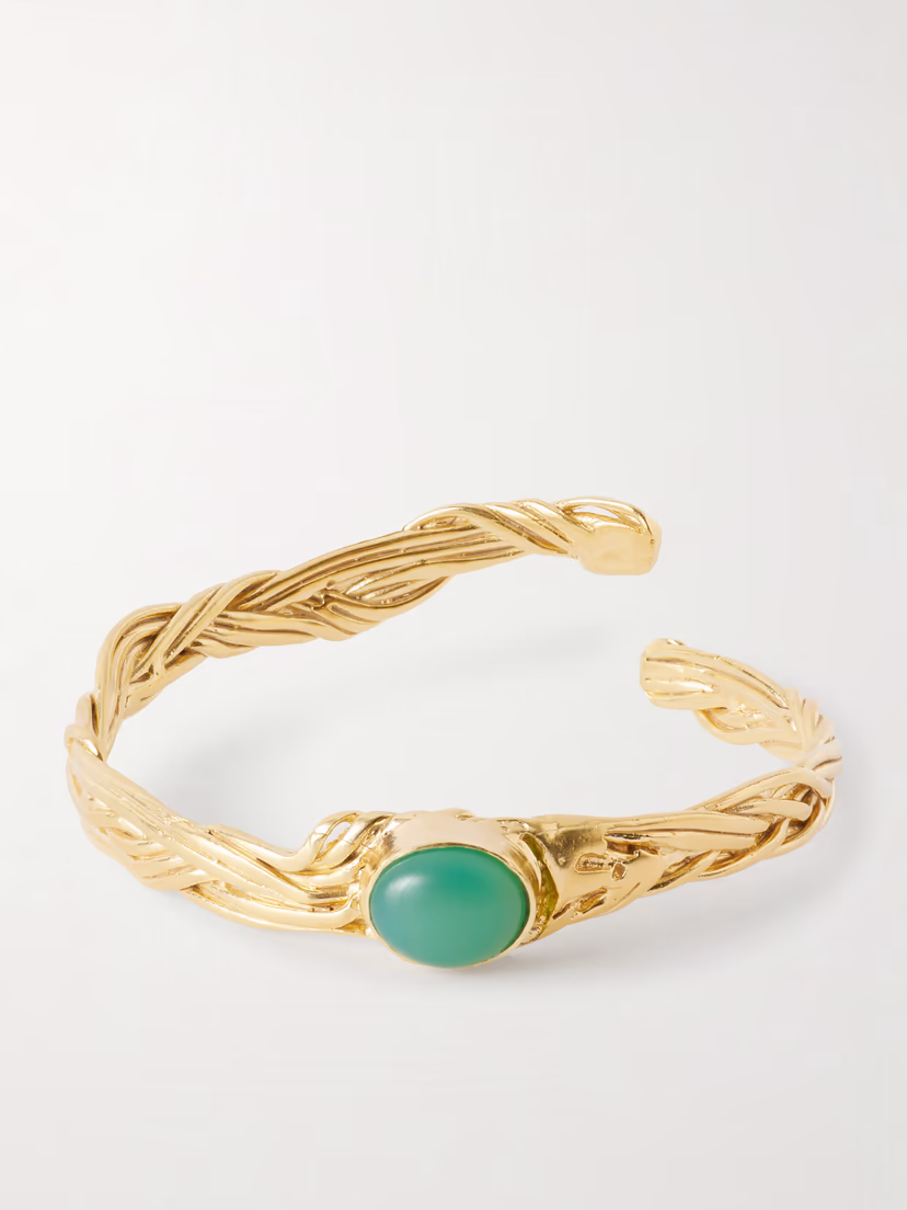 YSSO Delphi gold plated bangle