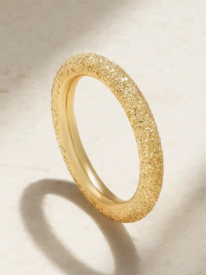 CAROLINA BUCCI Florentine Finish 18-karat gold ring