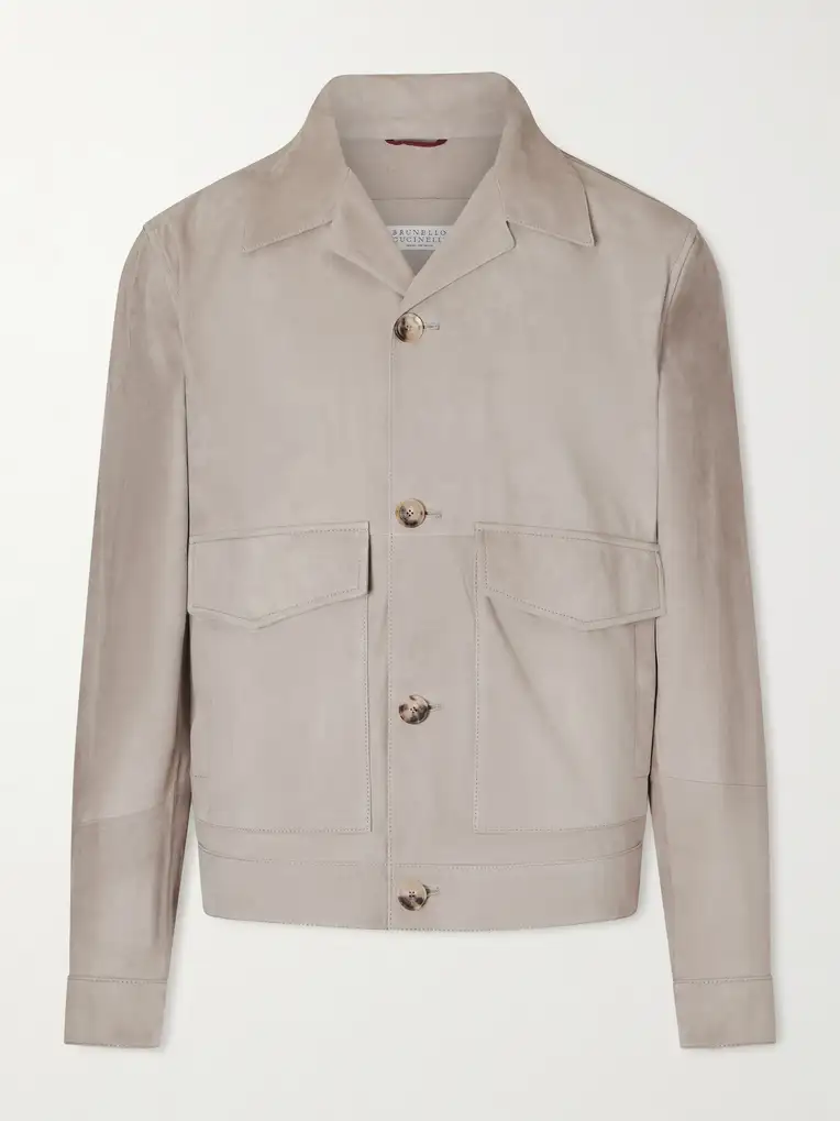 BRUNELLO CUCINELLI Suede Blouson Jacket
