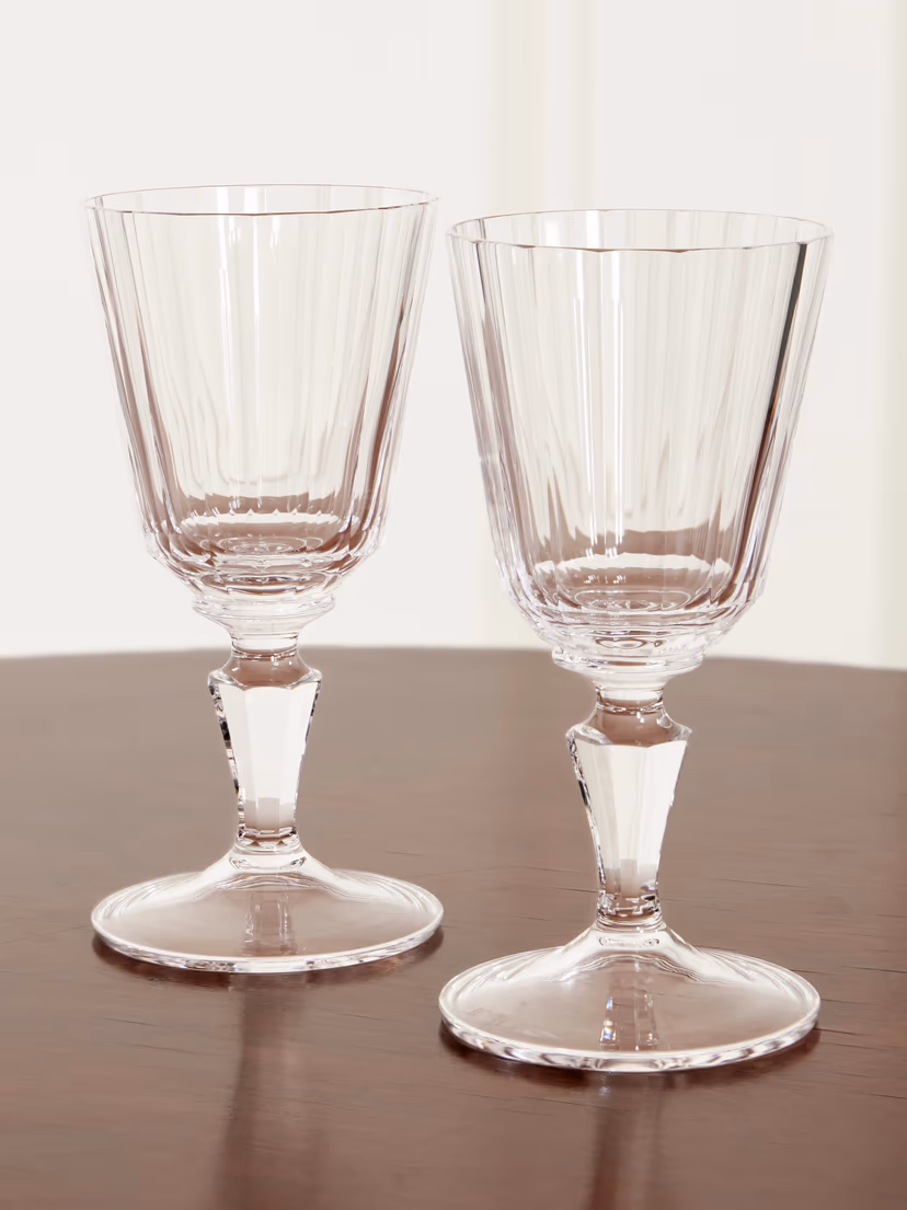 LOBMEYR Set of two crystal wine glasses