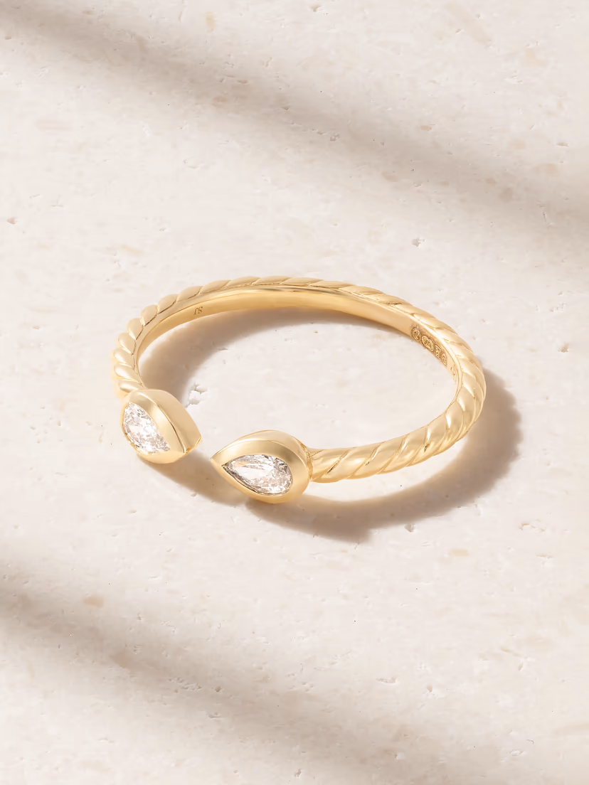 DAVID YURMAN Cable 18-karat gold diamond ring