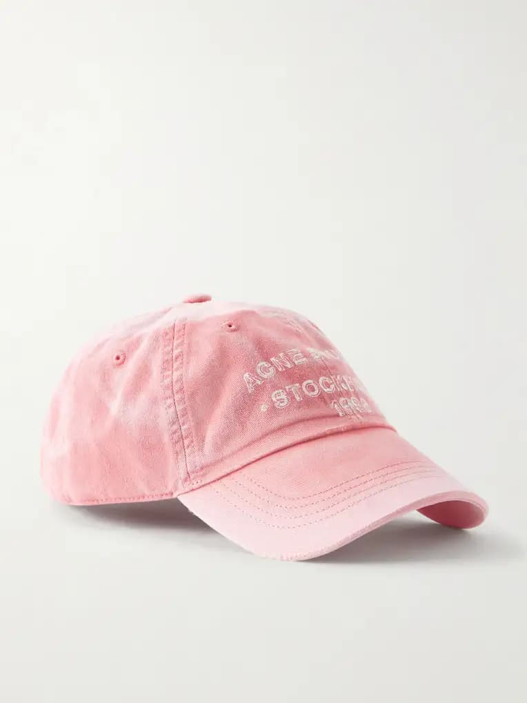 ACNE STUDIOS Cuddy Sunkissed Logo-Print Cotton-Twill Baseball Cap